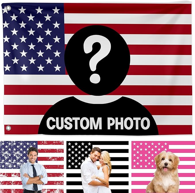 Custom Flag (1x1.5FT to 5x8FT) by BCB Print for Business | Personalized Outdoor Flags with Grommets for Advertising, Events | HD Printed Custom Sign Flag | Express Dispatch+Ship | Made in USA