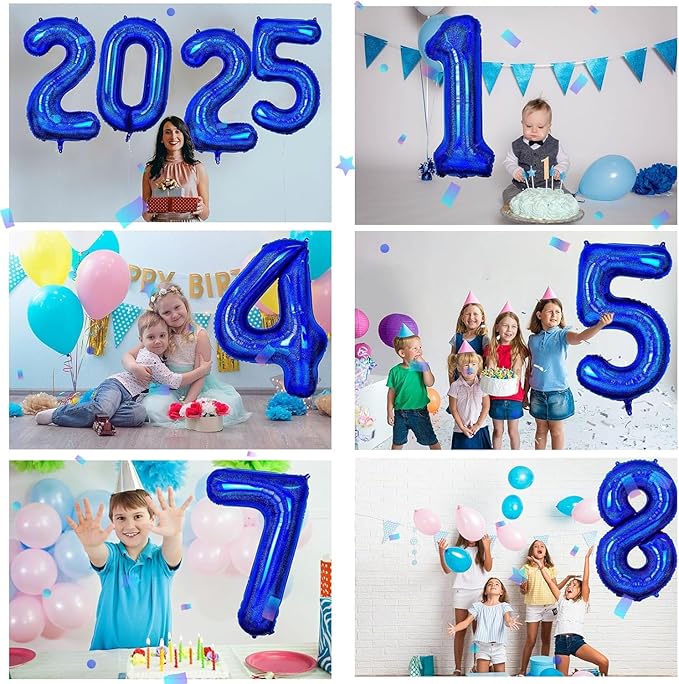 40 inch Navy Blue Number Balloon Dark Blue 4 Balloons Giant Foil Helium Balloons Blue Number 4 Balloon for 4th Birthday Party Decorations