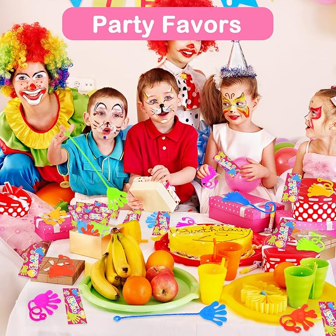 Large Sticky Hands & Feet Party Favors Supplies for Toddlers (20 PCS), Christmas Pinata Goodie Bag Stocking Stuffers Fillers for Kids,School Student Treats Treasure Box Prizes Toy Gifts for Boys Girls