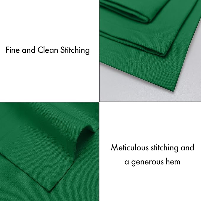 Ruvanti Premium Cloth Napkins Set of 12, 18x18 Inches, 100% Cotton, Washable, Soft & Absorbent, Perfect for Wedding, Christmas, ‎Thanksgiving Dinners - Amazon