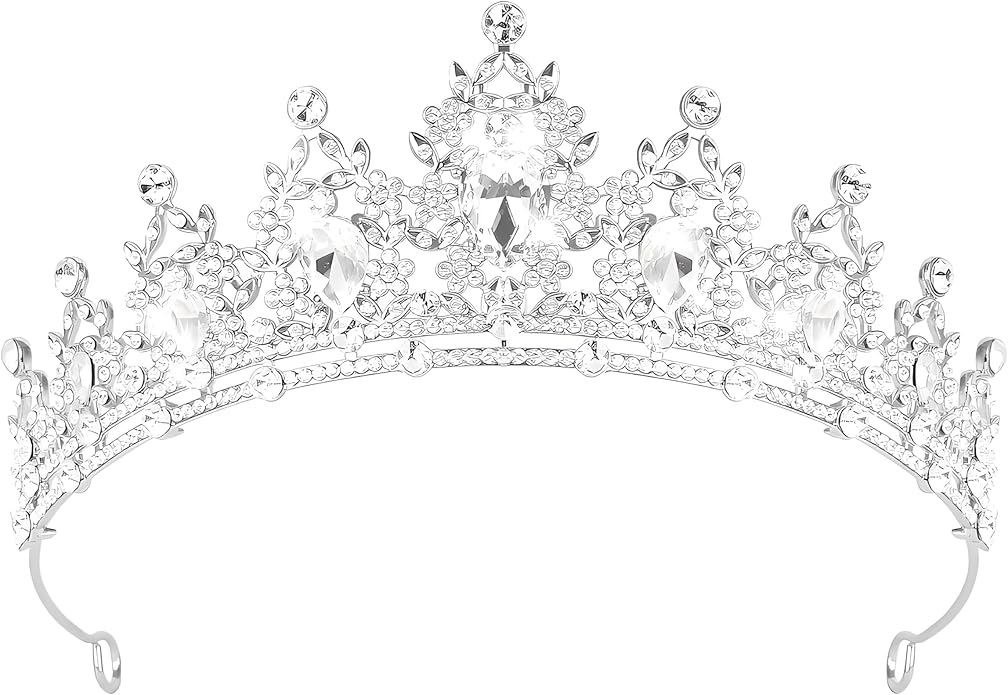Crown Tiara for Women Queen Crown Rhinestone Wedding Crowns Birthday Tiara Women's Hair Accessories Costume Party Halloween Decor Prom Gifts