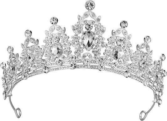 tiaras and crowns for women queen crowns for Women and Girls Crystal Princess Tiaras Rhinestone Tiaras For Wedding Bridal Birthday Prom Pageant Party