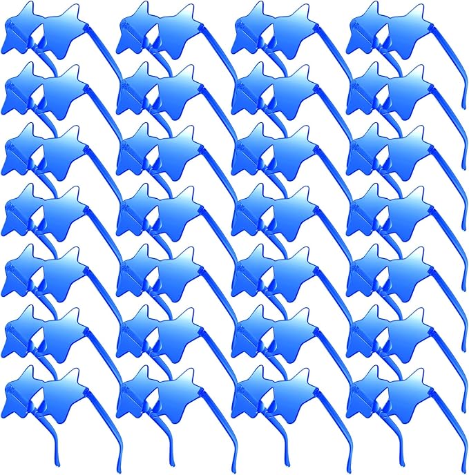 Morcheiong 10/20/30/40 Pack Star Sunglasses Colorful Rimless Sunglasses, Cool Pool Wedding Party Favor Pentagram Glasses