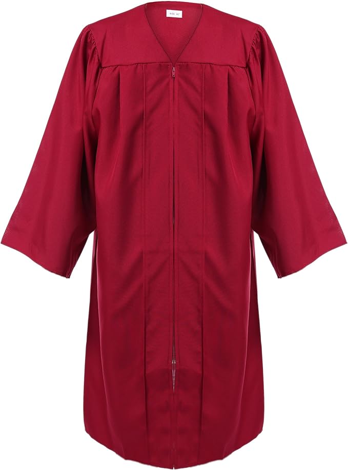 Unisex Adult Matte Graduation Cap and Gown Tassel Set