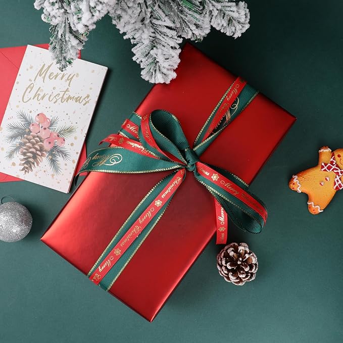 NESCCI Matte Metal Wrapping Paper, Solid Color Paper-3 Roll,17 Inches X 32.8 Feet Per Roll,Gift Wrapping Paper,Perfect for Wedding,Valentine's Day, Birthday,Baby Shower