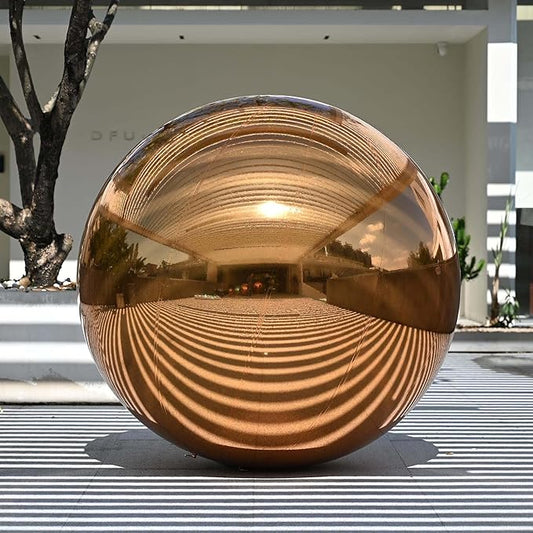 Yescom 59" Inflatable Mirror Ball Giant Reusable Hanging Large Disco Balloon Decoration for Party Wedding Event Concerts Stage Decor Gold