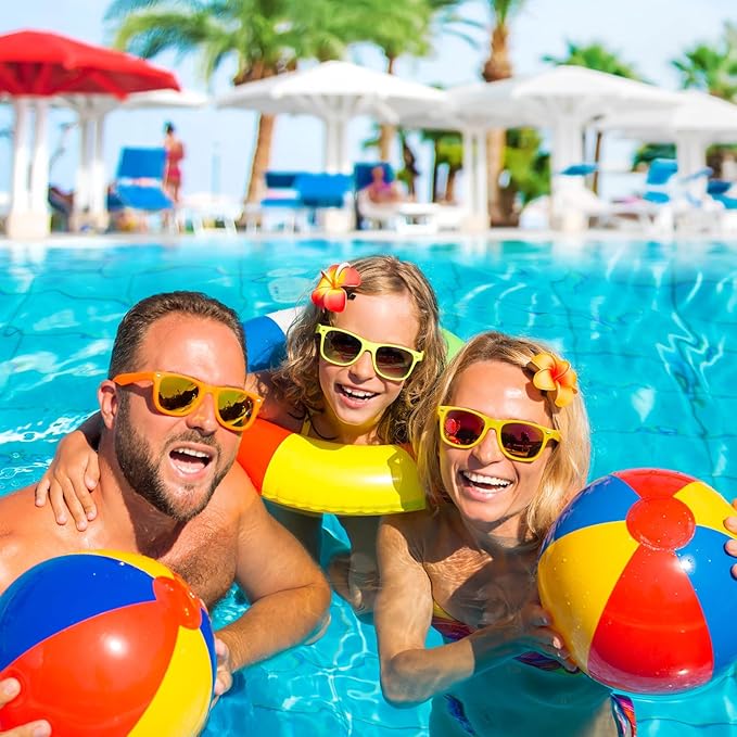 Morcheiong 10-60 Pack Neon Party Sunglasses Unisex Retro Style Party Favors Birthday Beach Pool Party Supplies, 10 Colors