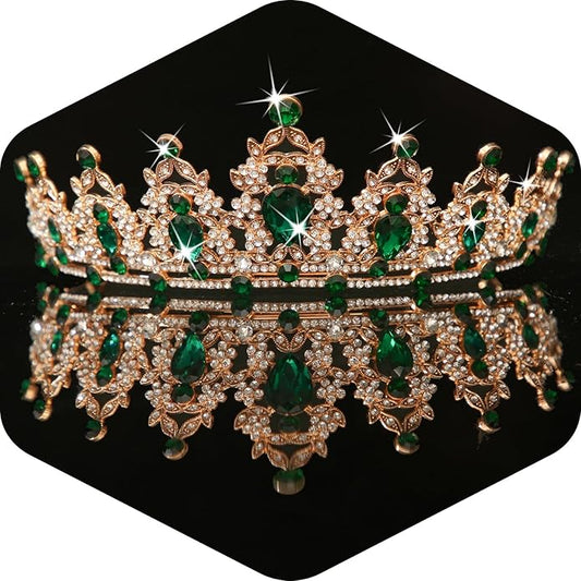 Kamirola - Queen Crown and Tiaras Princess Crown for Women and Girls Crystal Headbands for Bridal, Princess for Wedding and Party（01）