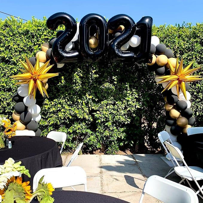 40 Inch Black 40 Number Balloons Giant Jumbo Huge 40 Foil Mylar Helium Number Digital Balloons Black Birthday Mylar Digital Balloons 40th Birthday Party 40th Anniversary Events Party Decorations