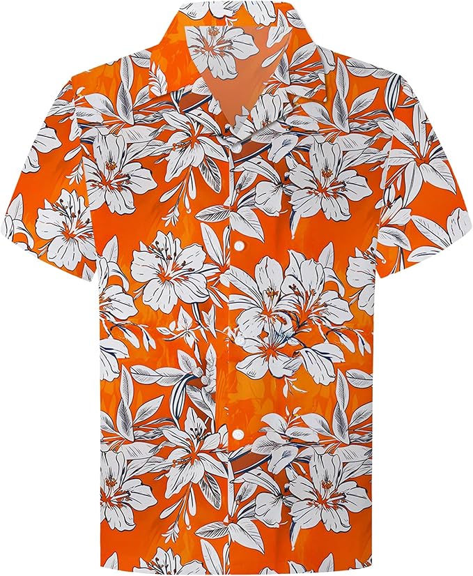 Cromoncent Matching Hawaiian Outfits for Family, Dad and Son Matching Luau Beach Tropical Shirts Mommy Daughter Tropical Sets