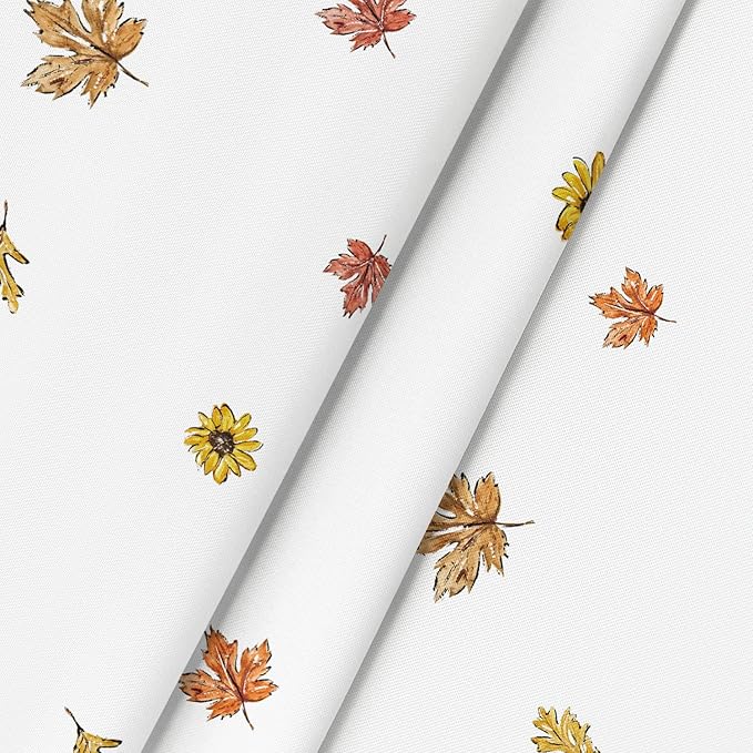 Horaldaily Fall Tablecloth 90×90 Inch Round, Thanksgiving Autumn Harvest Orange Truck Gnome Pumpkin Buffalo Plaid Table Cover for Party Picnic Dinner Decor
