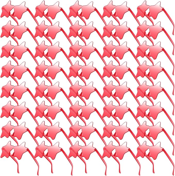 Morcheiong 10/20/30/40 Pack Star Sunglasses Colorful Rimless Sunglasses, Cool Pool Wedding Party Favor Pentagram Glasses