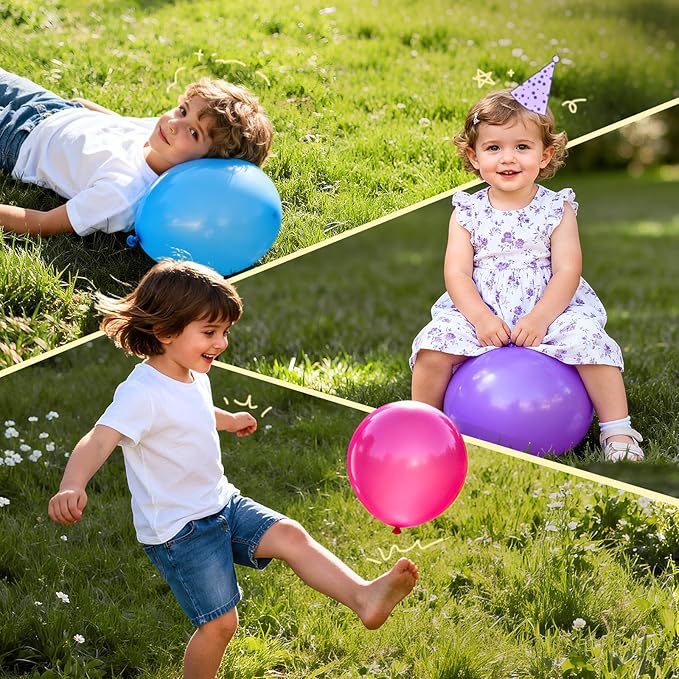 Bezente Pro Duralatex Pink Balloons - 3.2g Premium 100 Pack 12 inch Pink Balloons for Long-Lasting Professional Party Decorations, Large Birthday Wedding Gender Reveal Baby Shower