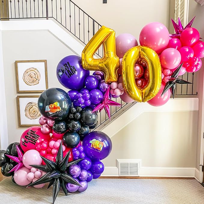 Dark Purple Balloons, 66pack 12inch Deep Purple Latex Party Balloons for Halloween, Graduation, Wedding, Birthday, Baby Shower, Anniversary, Valentine's Day Party Decorations