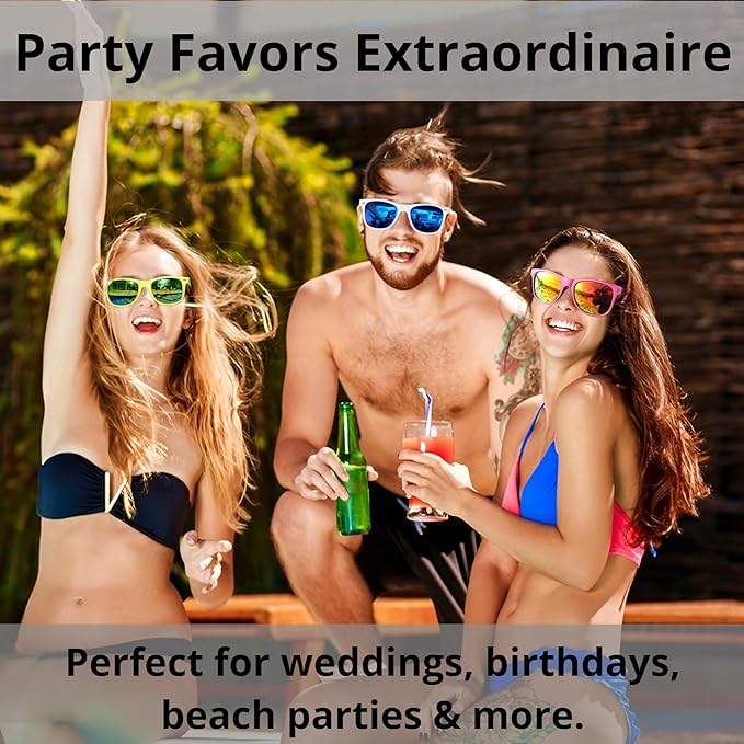 Eyegla Sunglasses Bulk Adults Party Sunglasses 80s Shades Eyewear Party Favors Glasses 10/20 Pack