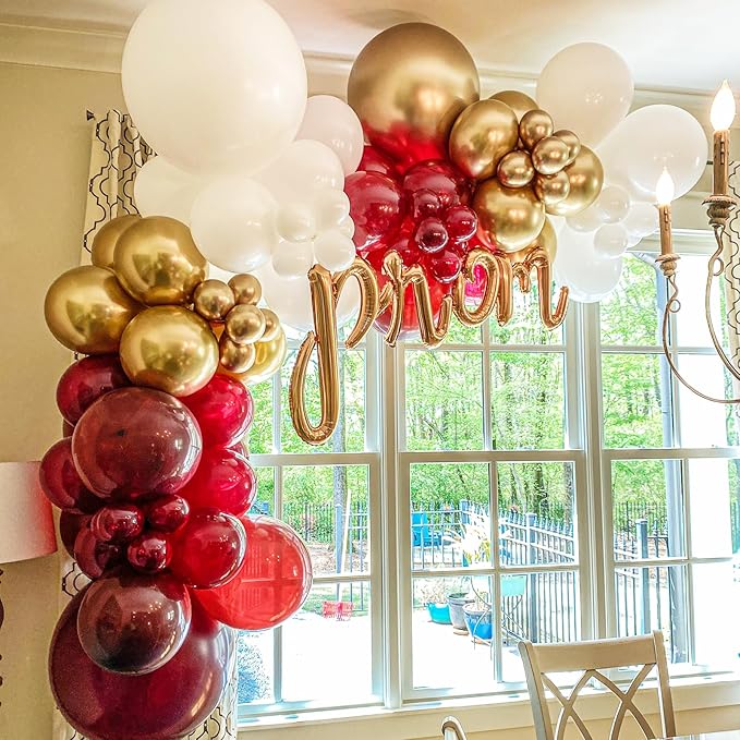 Burgundy Balloons, 66pack 12inch Maroon Latex Party Balloons for Graduation, Thanksgiving Day, Autumn Fall Theme Party, Wedding, Birthday, Valentines, Baby Shower Party Decorations