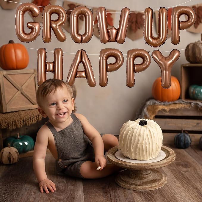 TONIFUL 52 Pieces 16 Inch Chocolate Letter A-Z Balloons,Brown Custom Phrase Mylar Alphabet DIY Personalized Phrase Banner for Thanksgiving Birthday Anniversary Celebration Graduation Party Supplies