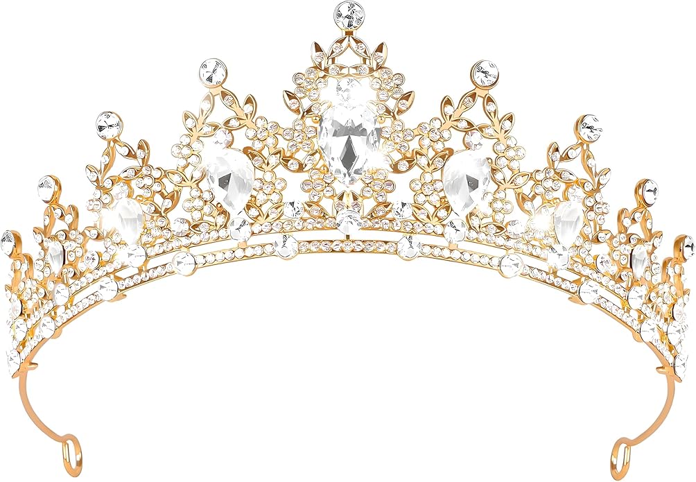 Crown Tiara for Women Queen Crown Rhinestone Wedding Crowns Birthday Tiara Women's Hair Accessories Costume Party Halloween Decor Prom Gifts