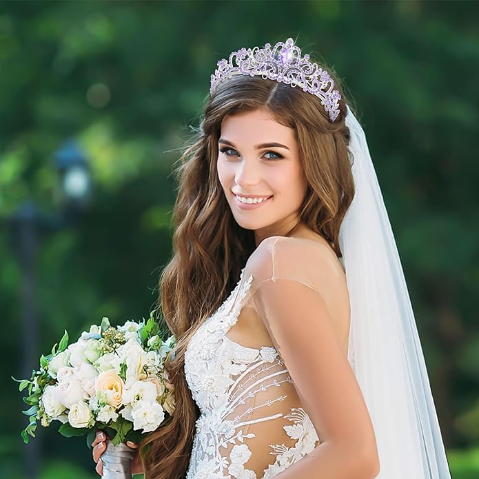 TAROSE Crowns for Women and Girls, Queen Crystal Gold Silver Tiaras with White Rhinestone and Combs, Goddess Crown for Wedding Bride Birthday Princess Bridal Shower Hair Accessories for Women