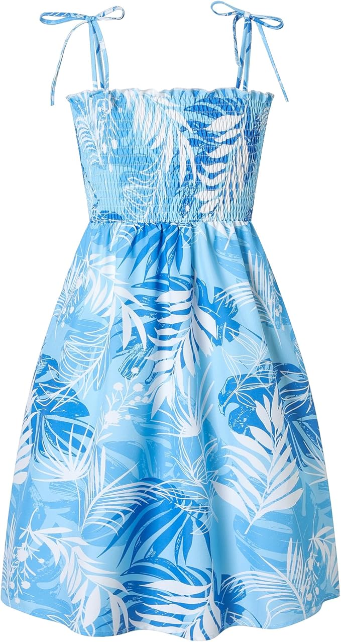 Cromoncent Matching Hawaiian Outfits for Family, Dad and Son Matching Luau Beach Tropical Shirts Mommy Daughter Tropical Sets