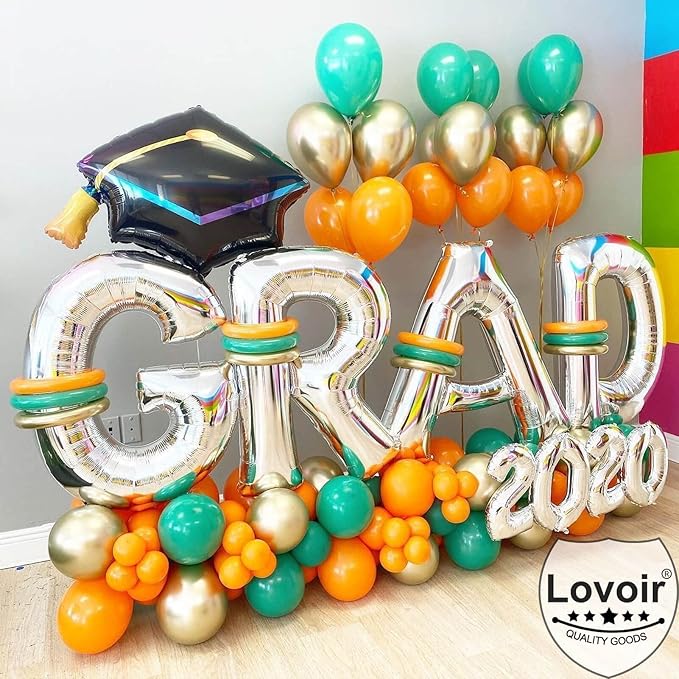 Lovoir 40 Inch Large Silver Letter U Balloons Big Size Jumbo Mylar Foil Helium Balloon for Birthday Party Celebration Decorations Alphabet Silver U