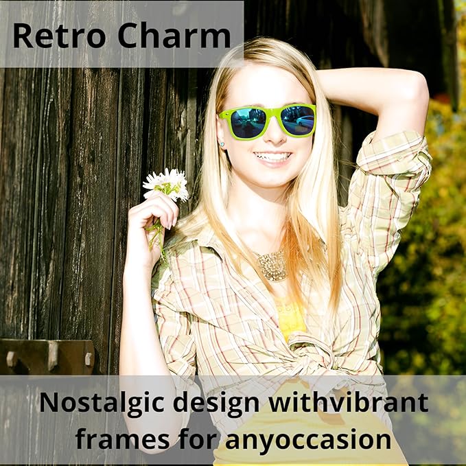 Eyegla Sunglasses Bulk Adults Party Sunglasses 80s Shades Eyewear Party Favors Glasses 10/20 Pack