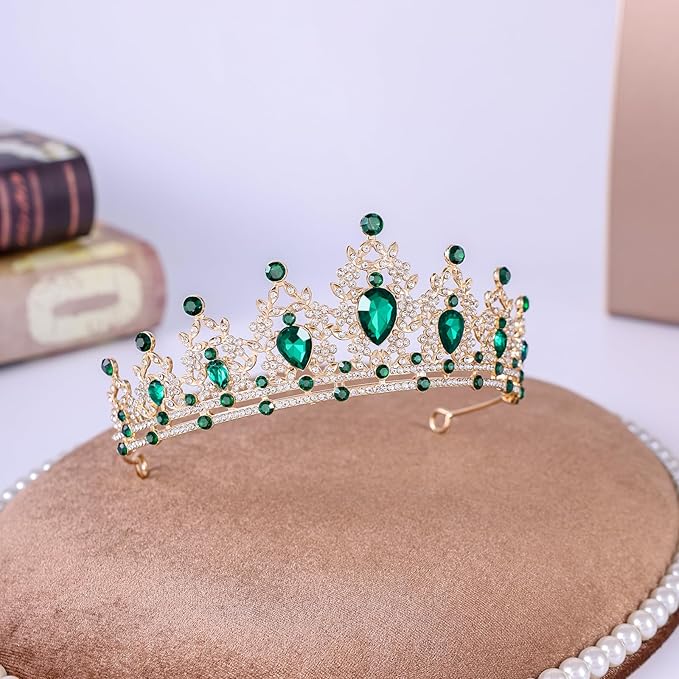 Princess Tiara and Crown for Women Wedding Tiaras for Bridal girls Tiaras and Crystal Crowns Rhinestone Headband Metal Hair Accessories for Costume Birthday Party Prom Gifts