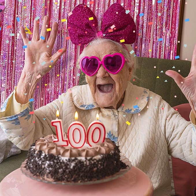 Tinsel Curtain Party Backdrop Pink Birthday Decorations 5 Packs Glitter Foil Fringe Curtain Party Decor Streamers Photo Booth for Birthday Christmas Wedding Halloween Graduation Decorations