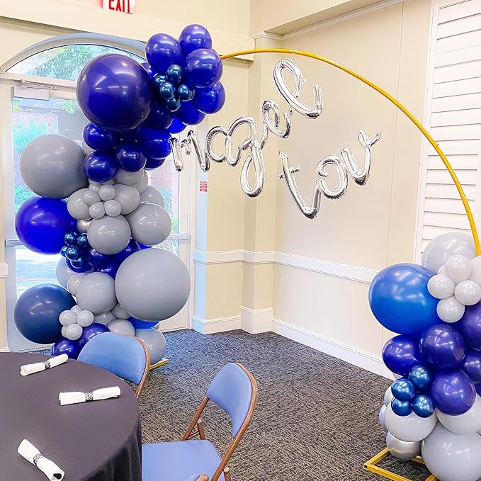 90pack Navy Blue Balloons Different Size 18/12/10/5 Inch Dark Blue Balloon Garland Arch Kit for Graduation, Wedding, Birthday, Baby Shower, Gender Reveal, Anniversary Party Decorations