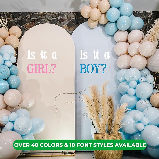 CRYPTONITE Personalized Sticker for Backdrops | Custom Vinyl Name Sticker for Birthday, Baby Shower, Nursery or Graduation | Choose Font & Size for Party Decor or Signage