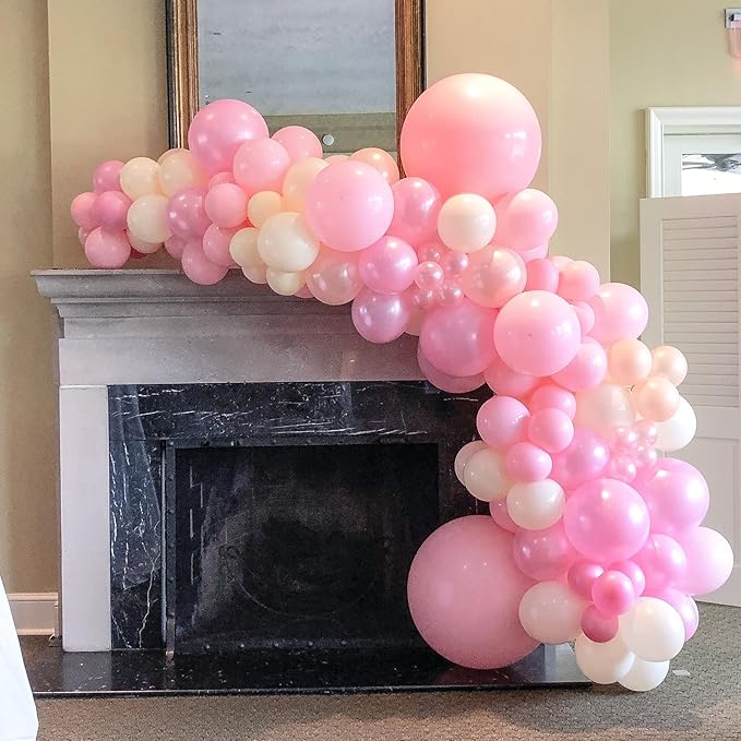 Light Pink Balloons, 66pack 12inch Pastel Pink Latex Party Balloons for Boys Girls Birthday Party, Baby Shower, Wedding, Gender Reveal, Baby Shower, Anniversary Party Decorations