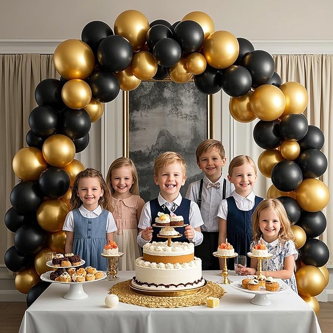 Black Balloons, 60 PCS Black Balloons 12 inch Latex Balloon for Birthday Party Decoration, Wedding, Baby Shower, Anniversary, Holiday Decoration and Balloon Garland