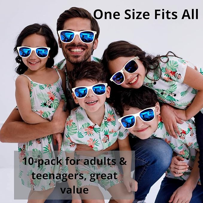 Eyegla Sunglasses Bulk Adults Party Sunglasses 80s Shades Eyewear Party Favors Glasses 10/20 Pack