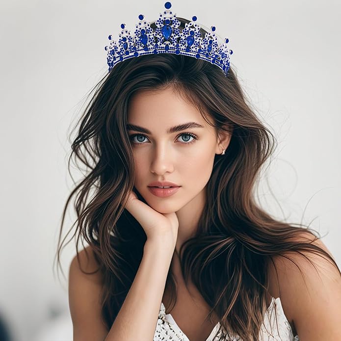Kamirola - Queen Crown and Tiaras Princess Crown for Women and Girls Crystal Headbands for Bridal, Princess for Wedding and Party（01）