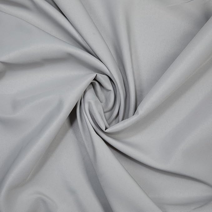 Gee Di Moda Fitted Tablecloth - 48 x 30 Inch Silver Fitted Table Cloth for 4 Foot Rectangle Table - Heavy Duty Washable Fabric - for 4 Ft Buffet Table Holiday Party Dinner Wedding & Trade Show