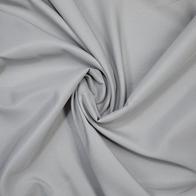 Gee Di Moda Fitted Tablecloth - 72 x 30 Inch Silver Fitted Table Cloth for 6 Foot Rectangle Table - Heavy Duty Washable Fabric - for 6 Ft Buffet Table Holiday Party Dinner Wedding & Trade Show