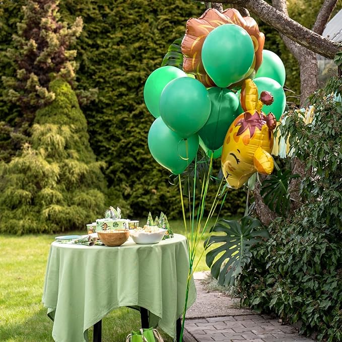 Green Balloons 145 pcs Dark Green Safari Party Decorations Different Sizes of 18 12 10 5 Inch Emerald Green Balloons for Balloon Garland Balloon Arch as Wedding Birthday Party Decorations