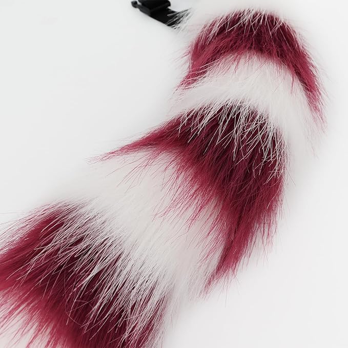 Animal Cat Wolf Fox Dog Faux Fur Tail for Halloween Party Cosplay Costume Accessories