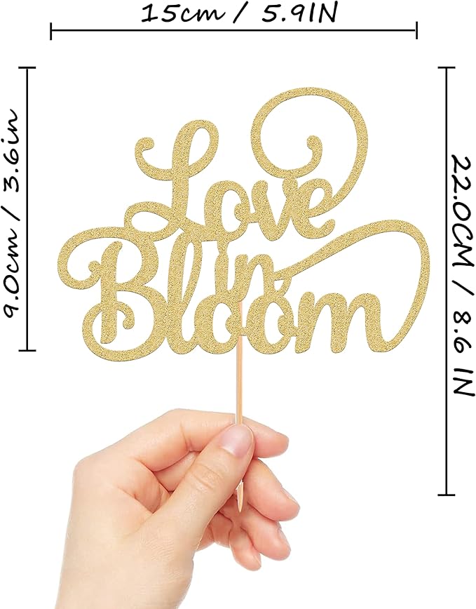 Love in Bloom Cake Topper