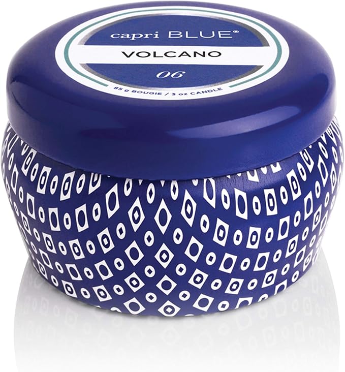 Capri Blue Mini Tin Candle - 3 Oz - Volcano - Blue