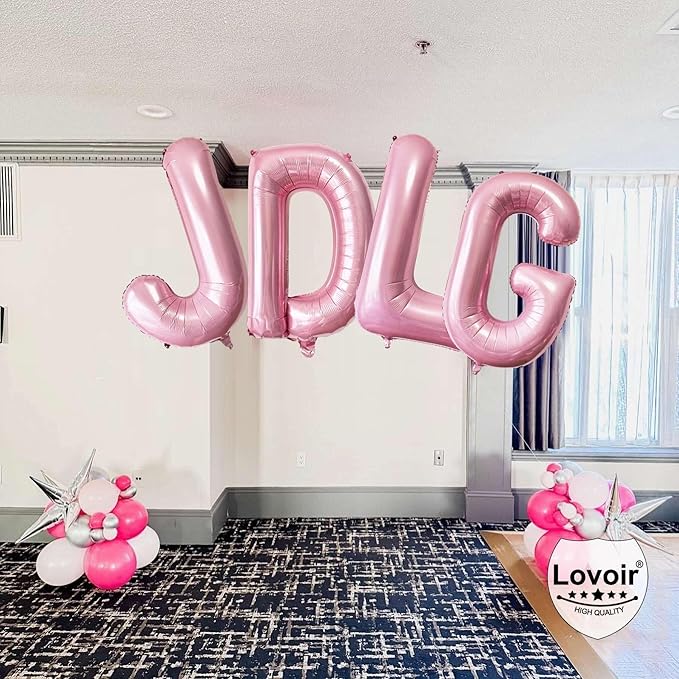 Pink Letter G Balloons - 40 Inch Pastel Pink Letter Balloons G Foil Mylar Helium for Birthday Party Supplies Anniversary Event Celebration Decorations Alphabet G