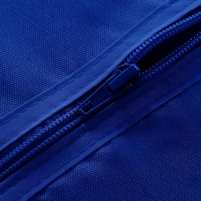 SARAFLORA Outdoor and Indoor Tablecloth -60x84 inch, Blue, Wrinkle Free Washable Waterproof Table Cloth with Umbrella Hole and Zipper Rectangle Table Cover for Spring/Summer/Patio/Picnic/BBQS/Party