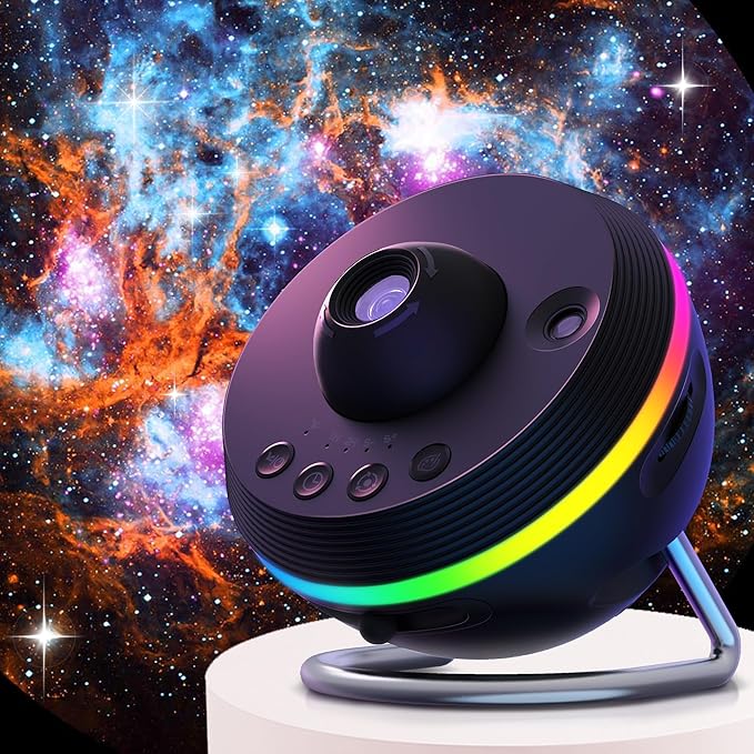 DORESshop Galaxy Projector, 13 in 1 HD Planetarium Galaxy Star Projector Night Light, 360 Rotating Star Projector Light with Adjustable Knob and Timer for Kids, Ceiling, Gifts, Room Decoration