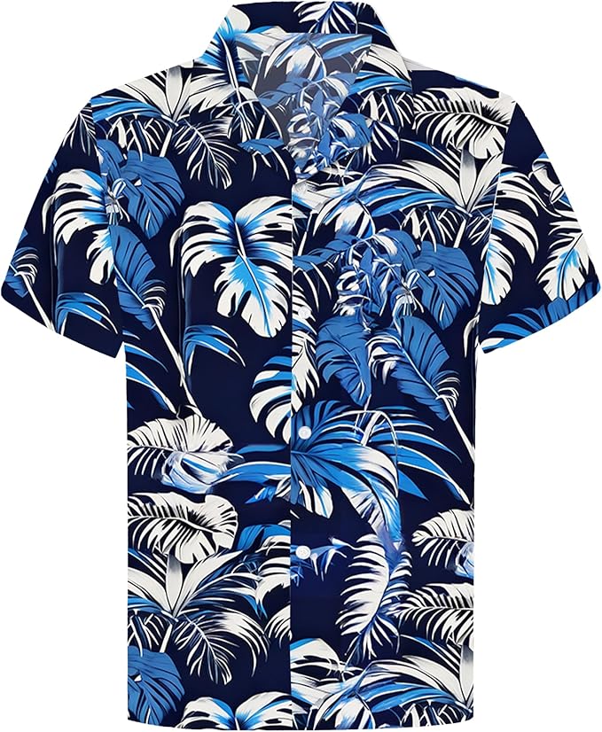 Cromoncent Matching Hawaiian Outfits for Family, Dad and Son Matching Luau Beach Tropical Shirts Mommy Daughter Tropical Sets