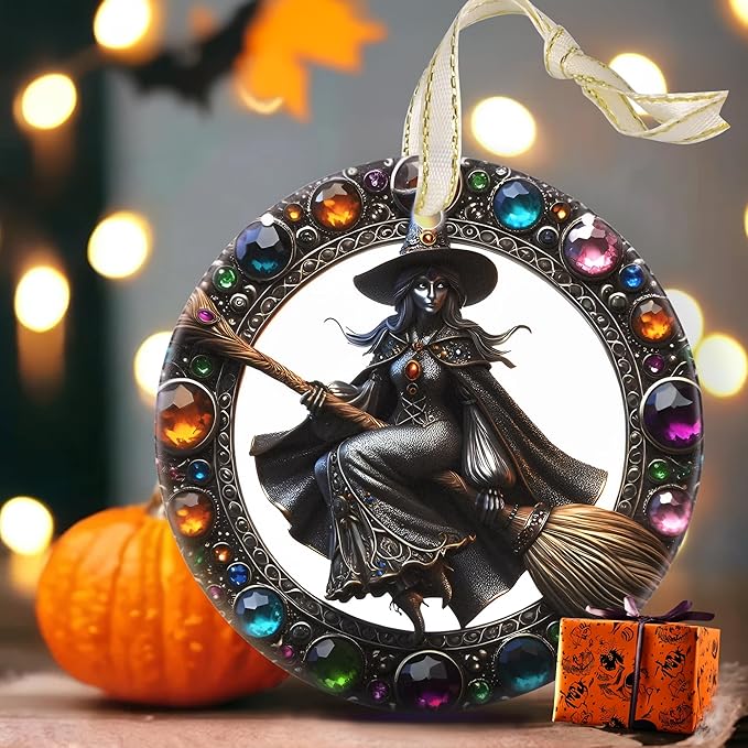Christmas Ornaments - Touber Christmas Decorations for Tree, Home - Holiday Present - Gifts Idea - Witch