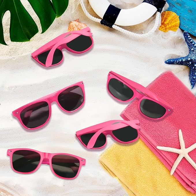 Colorful Party Sunglasses Bulk 20 Packs for Wedding Beach Summer Pool Party Supplies Goodie Bags Stuffers