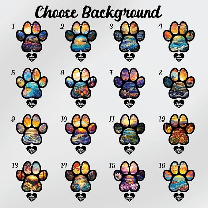 Personalized Dog Memorial Suncatcher, Paw Suncatcher Remembrance Gift, Engraved Pet Memorial Ornament, Pet Sympathy Keychain, Loss of Animal Sympathy Card, Rainbow Bridge Dog Loss Gift