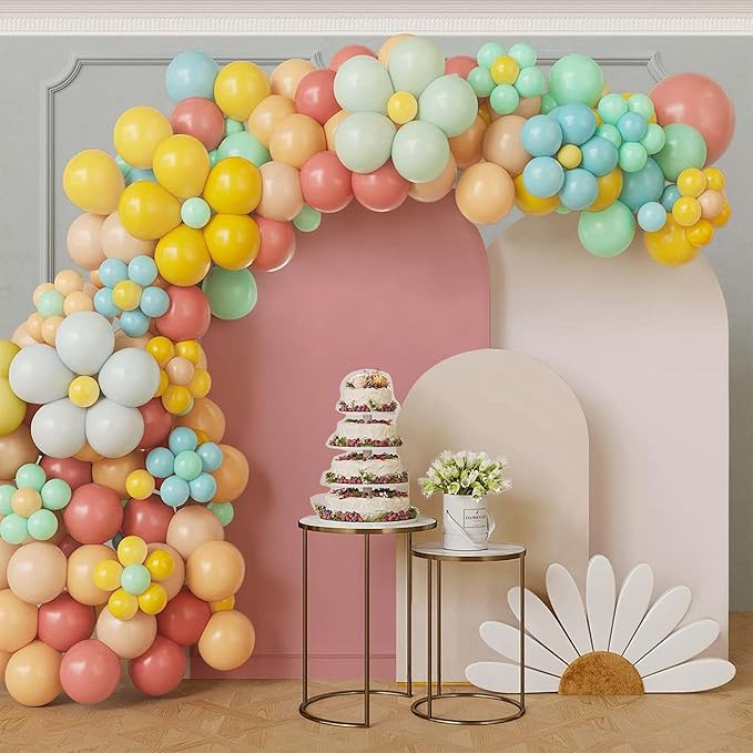 Wedding Arch Covers Arch Backdrop Cover Arch Stand Covers 7.2FT 6.6FT 6FT Set 3 Arch Cover Spandex Fabric Stretchy Backdrop for Wedding Birthday Party Decoration Baby Shower (Off-White)