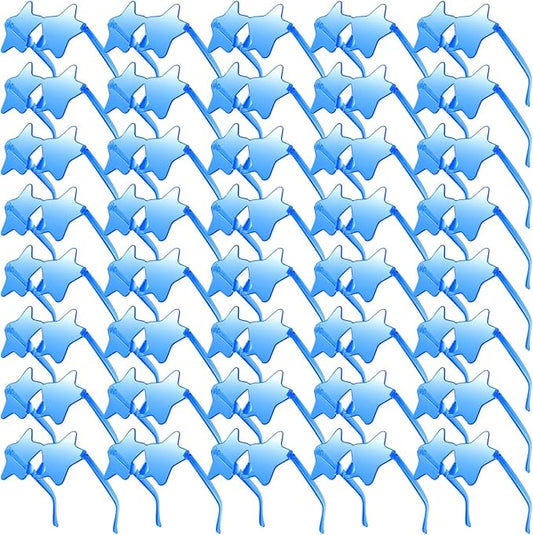 Morcheiong 10/20/30/40 Pack Star Sunglasses Colorful Rimless Sunglasses, Cool Pool Wedding Party Favor Pentagram Glasses