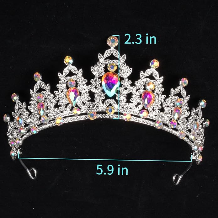 tiaras and crowns for women queen crowns for Women and Girls Crystal Princess Tiaras Rhinestone Tiaras For Wedding Bridal Birthday Prom Pageant Party